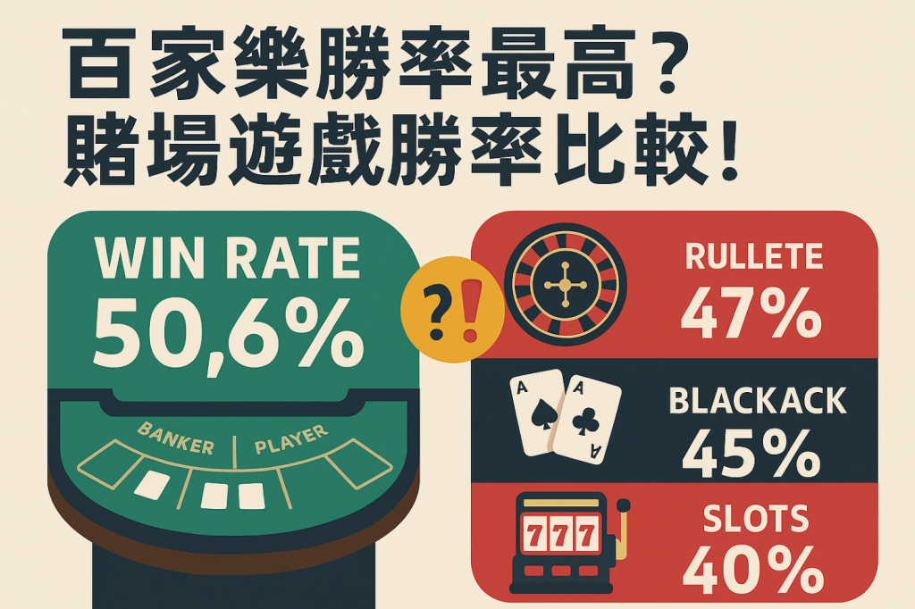 百家樂勝率比較